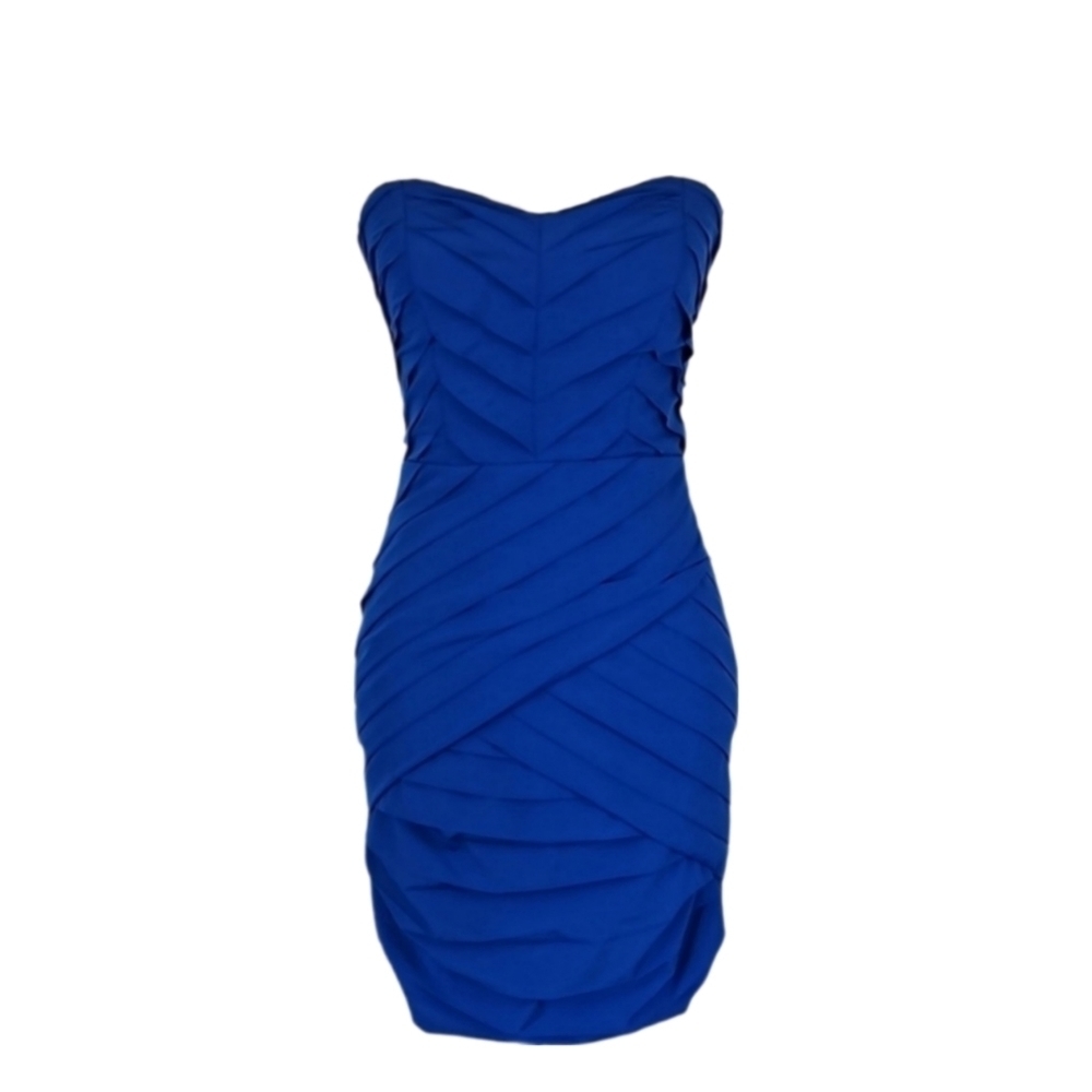 Royal Blue Strapless Dress